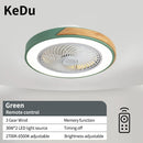 Bedroom ceiling fan light, intelligent voice invisible ceiling fan light, dining room home use Nordic macaron electric fan penda