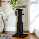 The Tall Timber | 81cm Natural Sisal Cat Scratching Post with Removable Toy