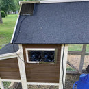 30W 12V Solar Exhaust Fan Air Extractor 12cm Mini Ventilator Solar Panel Dual Cooling Fan for Dog Chicken House RV Greenhouse