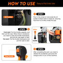 63CC Leaf Blower, 2.7kW Two-Stroke Engine, 6800rpm Speed, Efficient Yard Cleanup, Lightweight 19.7lbs, Long Reach Nozzle