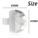 Auto USB DJ RGB Mini Bunte Musik Sound LED USB-C IOS Feiertag Party Karaoke Atmosphäre Lampe Willkommen 5V Kugel Laser Licht