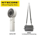 NITECORE izzcool 30 Foldable Air Conditioner Fan  EDC Portable Camping Handheld Fan USB-C Rechargeable Cooling Spray Mist Cooler