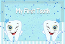 My First Tooth Blue Theme Party Disposable Tableware Stes Boy Girl First Tooth Birthday Party Decor Cups Plates  Napkins Banners