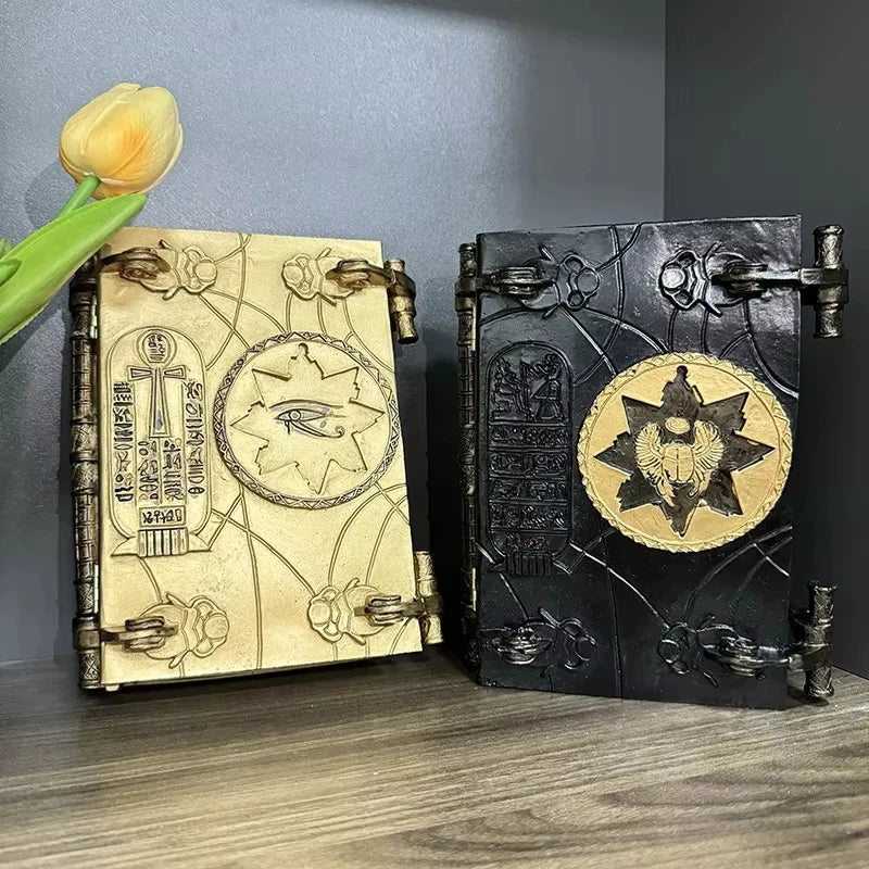 Book of The Dead Ancient Egypt Key of Hamunaptra The Mummy Home Decor Resin Crafts Ornaments Easter Decoration Prop Storage Box