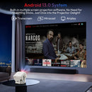 XGODY Netflix Official 4K Supported Smart projector 650 Ansi AI Voice Recognition Auto Focus & Keystone Projector for Home Movie