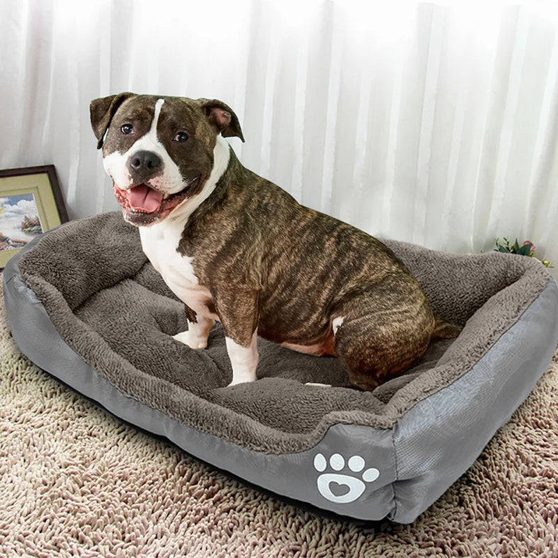 Bed for Dog Cat Pet Dog Kennel Dog Mattress Dog Sofa Bed Large Square Plush Nest for Small Medium Dogs Pet Supplies