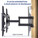 Tilting Swivel TV Wall Mount Full Motion Articulating Arm TV Bracket for 26-55 Inch Screen