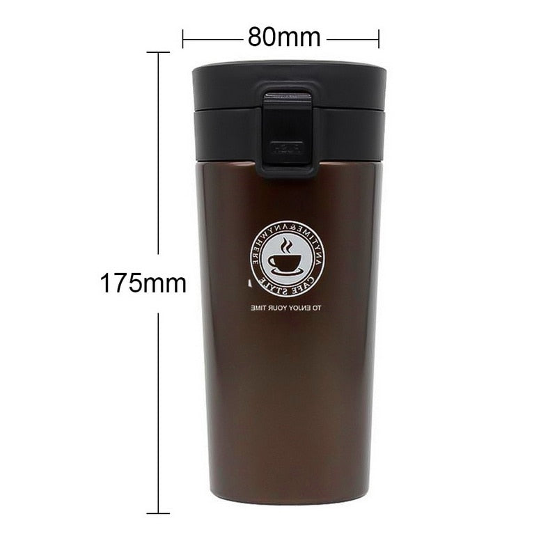 HOT Premium Travel Coffee Mug Stainless Steel Thermos Tumbler Cups Vacuum Flask thermo Water Bottle Tea Mug Thermocup