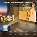 Magcubic HY310X Portable Projector 4K 420ANSI WiFi 6 Auto Focus Android 11 Projector Support Full HD 1080P Home Outdoor Cinema