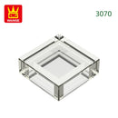 Wange 666PCS/lot 3070 1x1 Light Area Wooden Moc Loose Parts Compatible with Bricks DIY Children's Toy Assembly Gift Storage Box