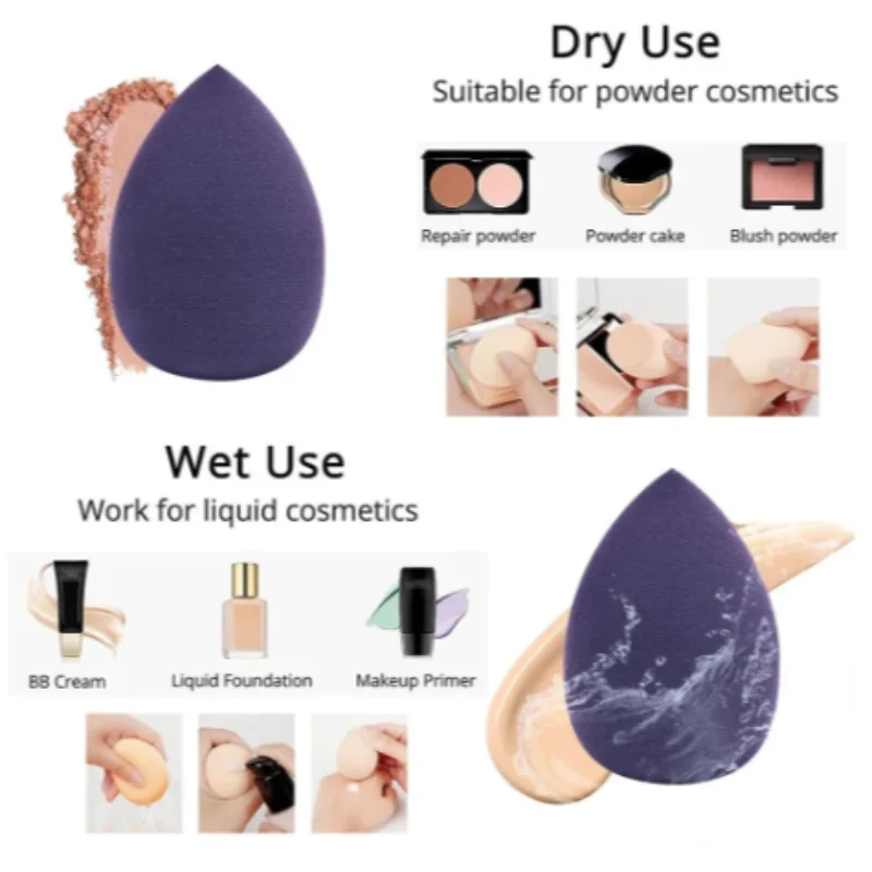 12pcs Makeup Sponge Blender Beauty Egg Soft Cosmetic Puff Foundation Sponges Powder Puff Women Make Up Accessories Beauty Tools