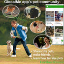 GlocalMe PetPhone Pet GPS Tracker WiFi Pet Phone for Dogs Cats AI Health Alerts Two-Way Call Real-Time Tracking Geo-Fencing