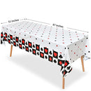 Casino Table Runner Decor Las Vegas Table Cover Poker Night Themed Table Decoration Casino Playing Card Birthday Party Supplies