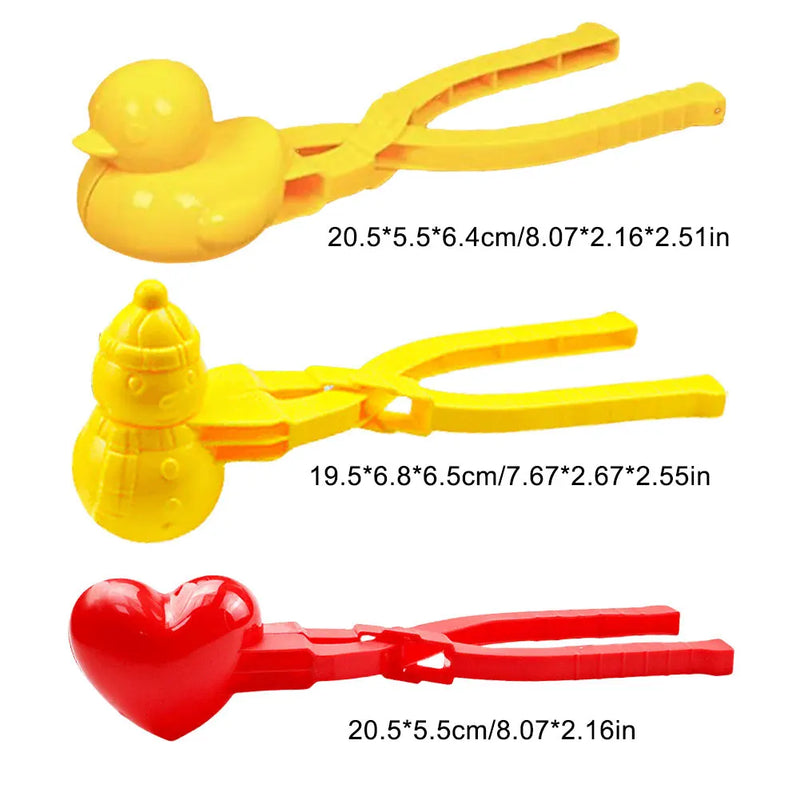 2/3/4PCS Duck Rice Mold DIY Sushi Molds Snowball/Rice Ball Maker Clip with Handle Cute Animal Rice Shaper Winter Snow Toys