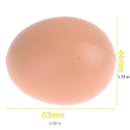 6/12/18/30pcs Hatching Egg Easter Hen Poultry Hatch Breeding Simulation Fake Plastic Artificial Eggs to Help Chickens Lay Eggs