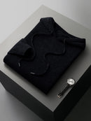 High Quality Men's Hoodies Spring Autumn Pullover Sweater Smart Casual 100% Merino Wool Knitwear Comfort Korean Popular Clothes