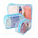 Men Women PVC Transparent Cosmetic Bag Clear Zipper Makeup Bags Organizer Travel Bath Wash Toiletry Storage Bags Make Up Case