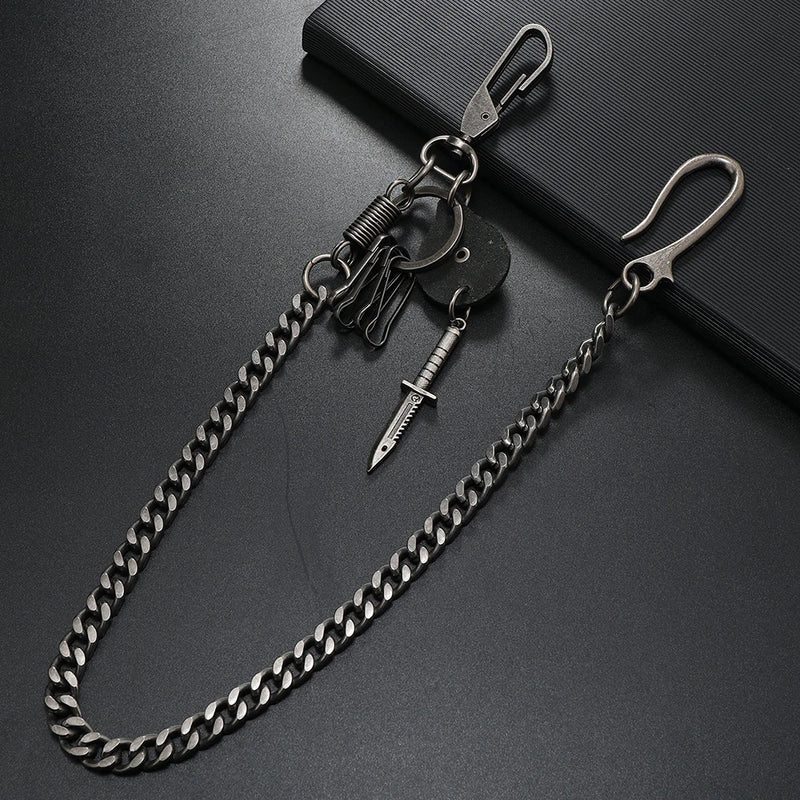 1 piece Hip-hop Jewelry personality pants chain Men's Accessories