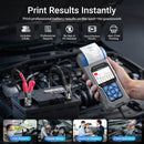 VDIAGTOOL BT600 Car Battery Tester with Printer Lithium Battery Alternator Tester 6-24V Auto Charging Cranking System Analyzer