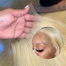 613 Blonde Lace Front Wig Straight Human Hair 13x6 Hd Lace Frontal Wig Brazilian Human Hair 13x4 Preplucked Human Hair Wigs