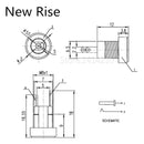 3A 12v for DC Power Jack Socket Female Panel Mount Connector 5.5 mm x 2.1mm / 5.5 mm x 2.5mm / 3.5 mm x 1.35mm Plug Adapter Cap