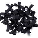 50Pcs/Lot 3.5*4cm Colourful Ribbon Bows Polyester Handmade Satin Bow DIY Sewing Crafts Decoration Gift Bouquets Party 2030