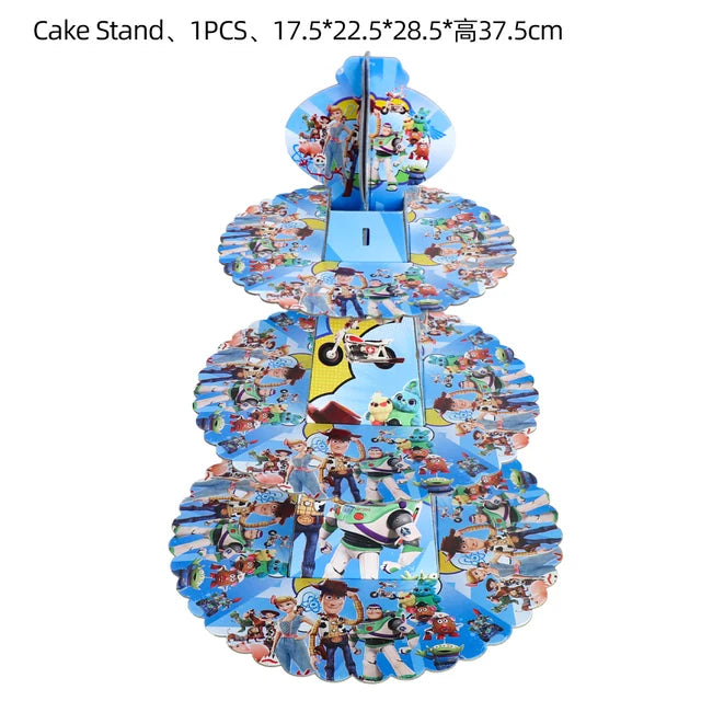 Cartoon Toy Story Buzz Lightyear Birthday Party Decoration Disposable Tableware Paper Plates Cups Balloons Baby Shower Supplies