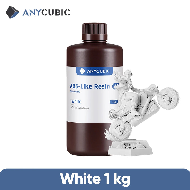 ANYCUBIC Water Wash ABS LIke Resin 3.0 For 3D Printer 405nm Water-Washable Quick Curing 3D Printing Materials For Photon Mono M7