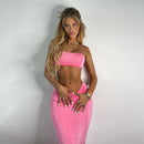 Chicology Women Summer Vazn 2022 2 Piece Women Set Crop Tank Top High Waist Pants Fashion Wholesale Outfits