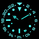 Cronos GMT NH34 Automatic Men Watch Bidirectional Bezel Sapphire 20 ATM Solid 5 links Metal Bracelet BGW-9 Lum lateast Version