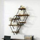 Wall Mounted Rustic Floating Shelves Decorative Wooden Kitchen Wall Display Shelf
