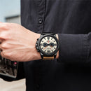 CURREN Top Luxusmarke Herren Militär Wasserdicht Leder Sport Quarzuhren Chronograph Datum Mode Casual Herrenuhr 8314