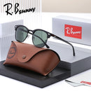 RBsunny Classic Polarized Sunglasses Men Women Retro Half Frame UV400 Glasses Male Popular Anti-glare Travel Driving Eyewear