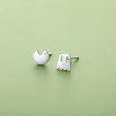 TrustDavis Neue 925 Sterling Silber Mode Asymmetrische Nette Kleine Teufel Ohrstecker Für Frauen Feines Jubiläumsgeschenk DS169