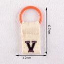 1Pc Aesthetic Initial Embroidery Alphabet Keychains Fabric DIY 26 Letters Unique Keyring Charms For Pouch Bags Accessories Gift