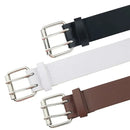 The Double Pin | Gothic Leather Belt with Twin Buckle