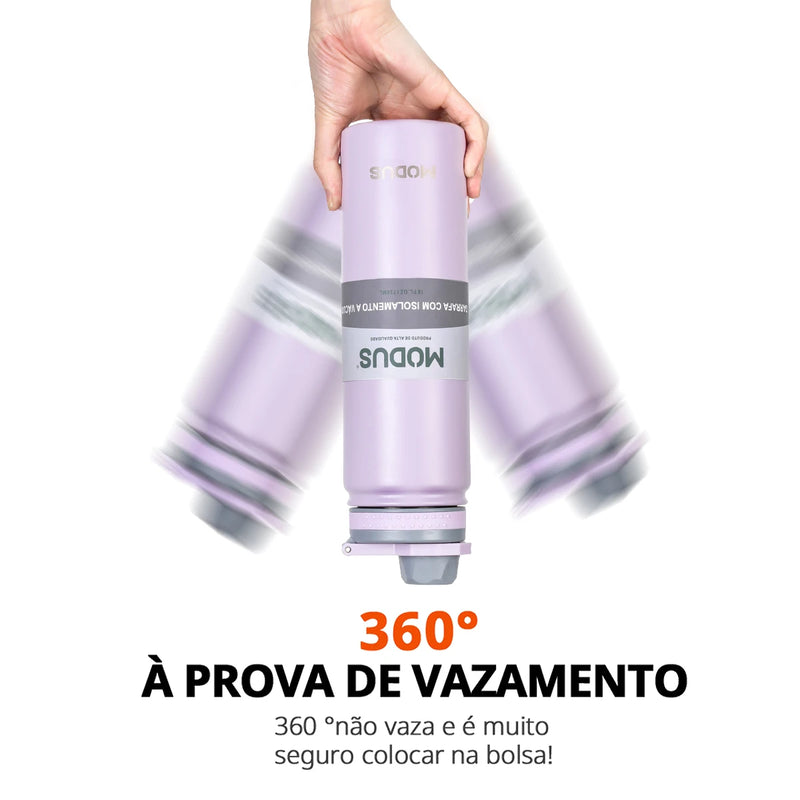 MODUS Water Bottle with Flip Lid, Stainless Steel, Double Wall Vacuum Water Cup for Outdoor Sports, 750ml