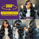 30 40 Inch Body Wave 13x6 HD Transparent Lace Front Human Hair Wigs Brazilian 200 Density 13x4 Frontal Wig Pre Plucked For Women