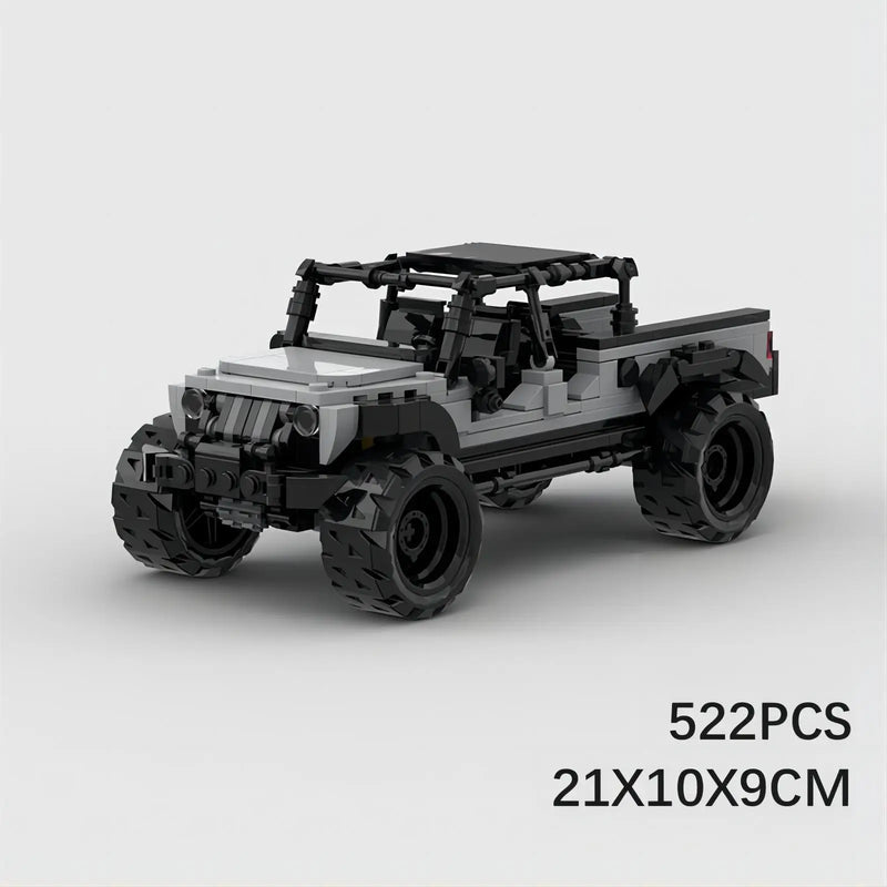 Jeep Gladiator Vehicle Technical Super Racing Car Bricks Weapon Building Block Model Bricks DIY Toys for Kid Christmas Gifts