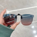 Gradient Polarized Clip Sunglasses Myopia Glasses Clip Driving Fishing Outdoor Cycling Night Vision Eyeglasses UV400 Goggles