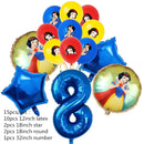 Snow White Birthday Party Set Cup Plate Napkins Tablecloth Cake Topper Balloons Disposable Tableware Baby Shower Supplies