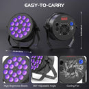 The Chroma Array | U'King 4-Piece 18x8W RGBW DMX512 LED Stage Par System