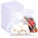 1-200pcs Organza Drawstring Pouches, Gift Bags Candy Jewelry Party Wedding Favor Bags Gift for Christmas Candy Wedding Birthday