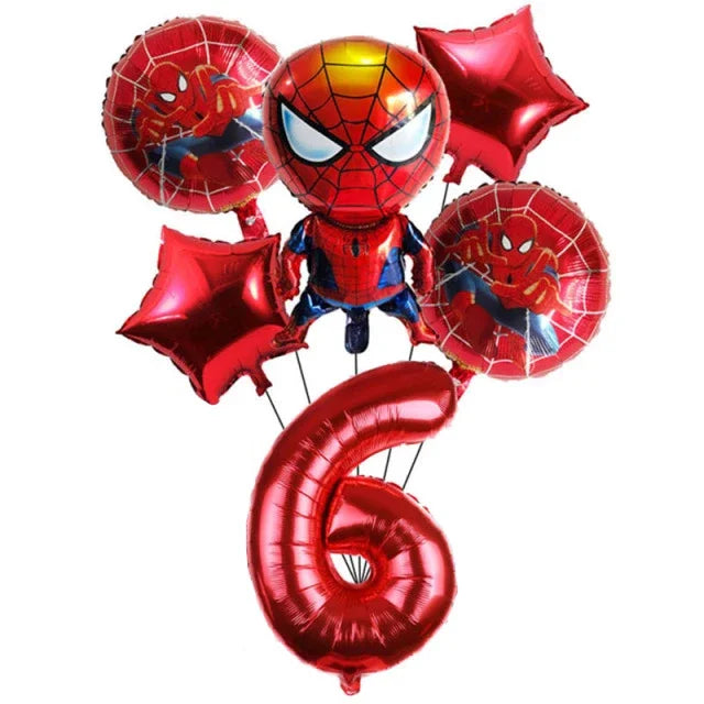 Spiderman Party Supplies Include Paper Cups Plates Balloons Tablecloth Cake Toppers for Kids Birthday Party Decor Baby Shower