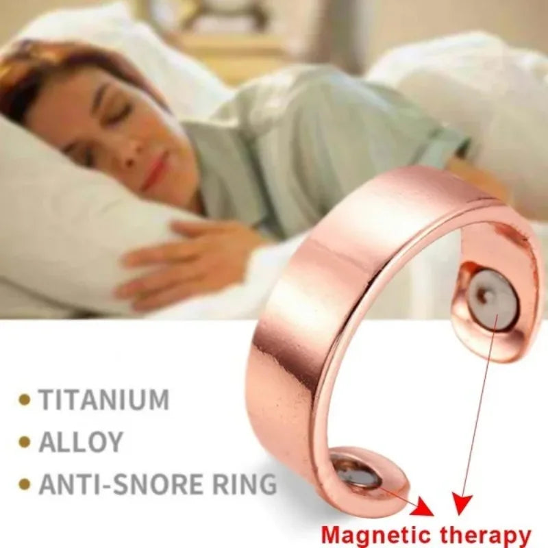 Anti Snoring Device Ring Magnetic Therapy Acupressure Treatment Against Finger Ring Anti Snore Sleep Aid for Snoring