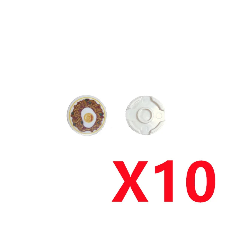 MOC City Building Blocks Character Accessories Mini Brick Audio Computer Brick Control Center Radar Keyboard Pattern Toy K037