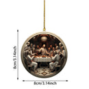 2024 Nativity Scene Hanging Ornaments Christmas Decoration Wall Hanging Jesus Angel Easter Christ Room Home Decorations