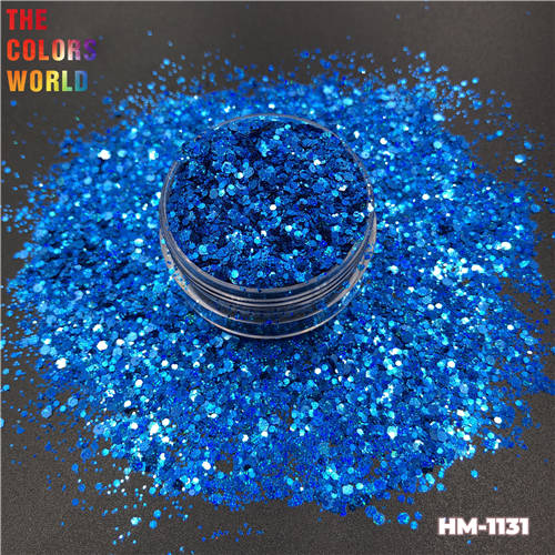 TCT-415 Mix Color Chunky Shinning Laser Nail Glitter Nail Art Decoration Body Art Tumbler Crafts Accessories Festival Supplier