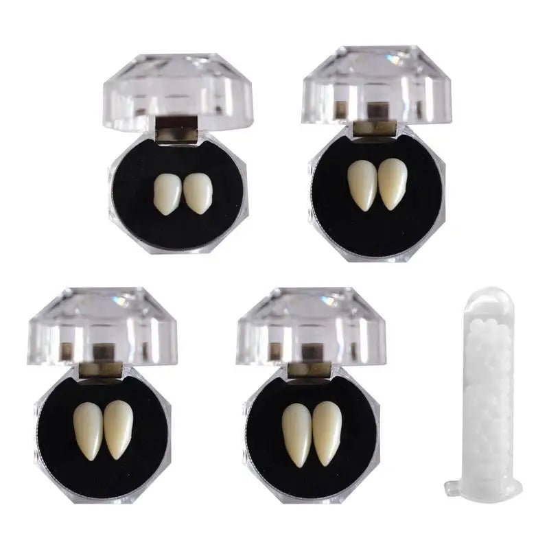 Halloween Decorations Vampire Teeth Dentures Halloween Cosplay Zombie Teeth Small Tiger Teeth Vampire Fangs Party Tooth Props