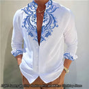 2024 New 8-Color Men's Shirt 3D Printing Shirt High-Definition Pattern Casual Top Long-Sleeved Clothing XS-6XL Size Soft Fabric